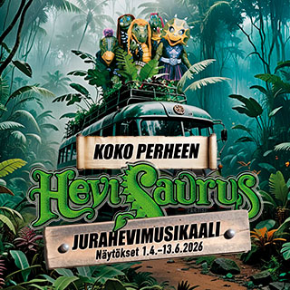 Hevisaurus 2026 Suomen Komediateatteri 